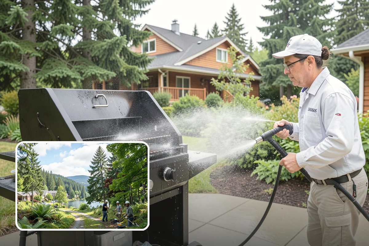 Cedar Siding Washing in Lake Forest Park, King County, WA - Protects soft cedar fibers from pressure damage