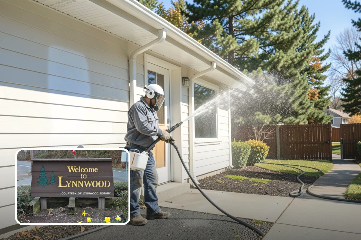 Cedar Siding Washing in Lynnwood, Snohomish County, WA - Protects soft cedar fibers from pressure damage