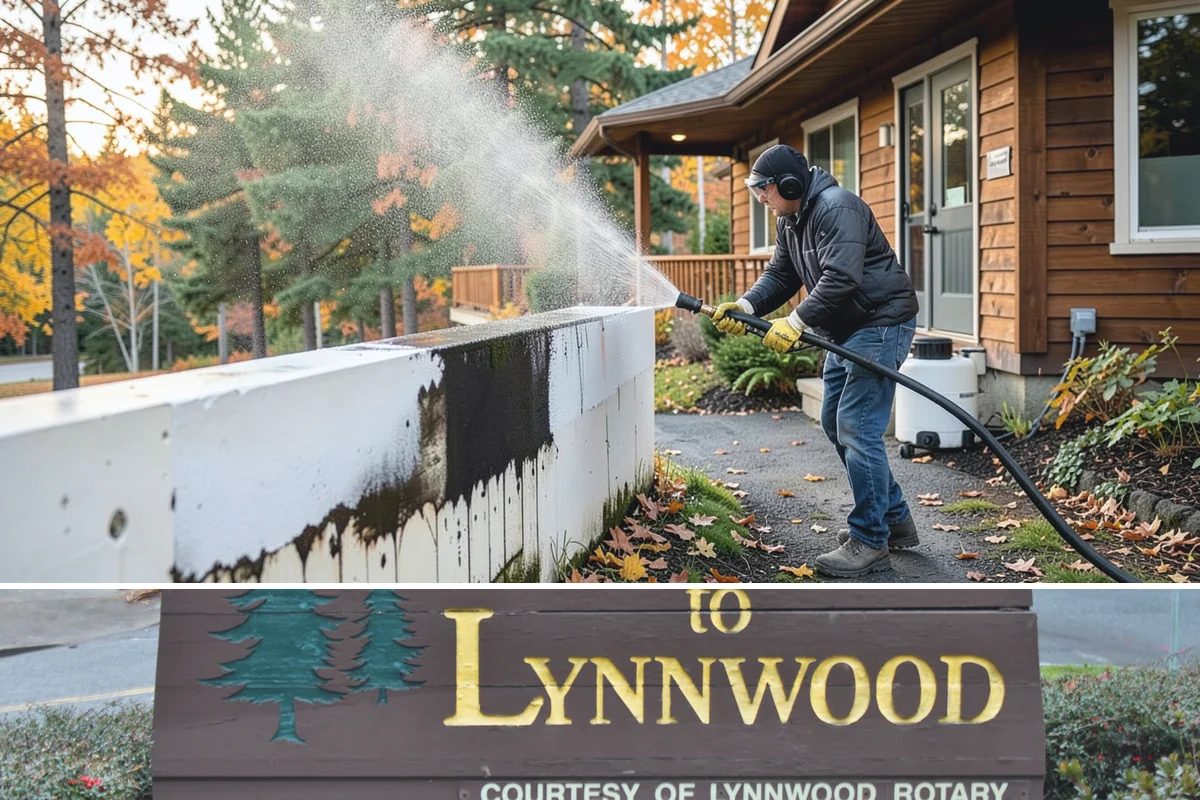 Cedar Siding Washing in Lynnwood, Snohomish County, WA - The dry months of summer are ideal so cedar dries completely and holds any new stain applied afterward.
