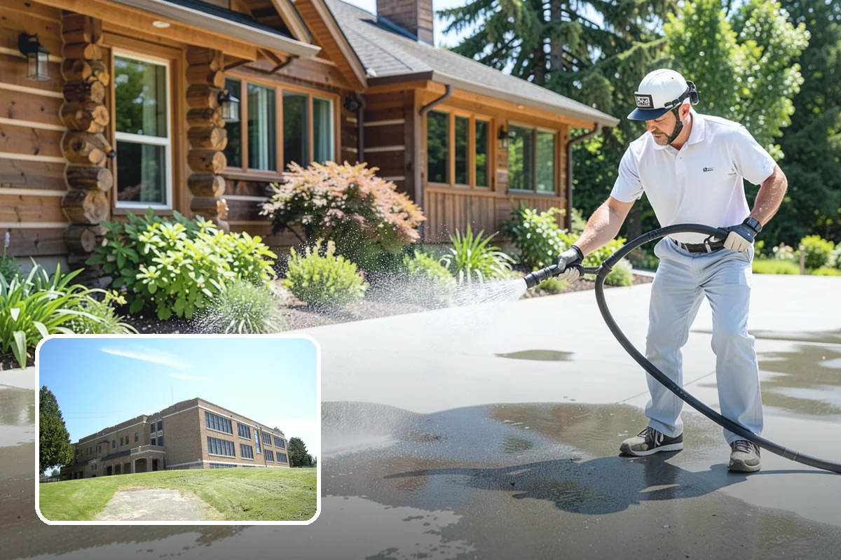 Cedar Siding Washing in Maple Valley, King County, WA - Protects soft cedar fibers from pressure damage