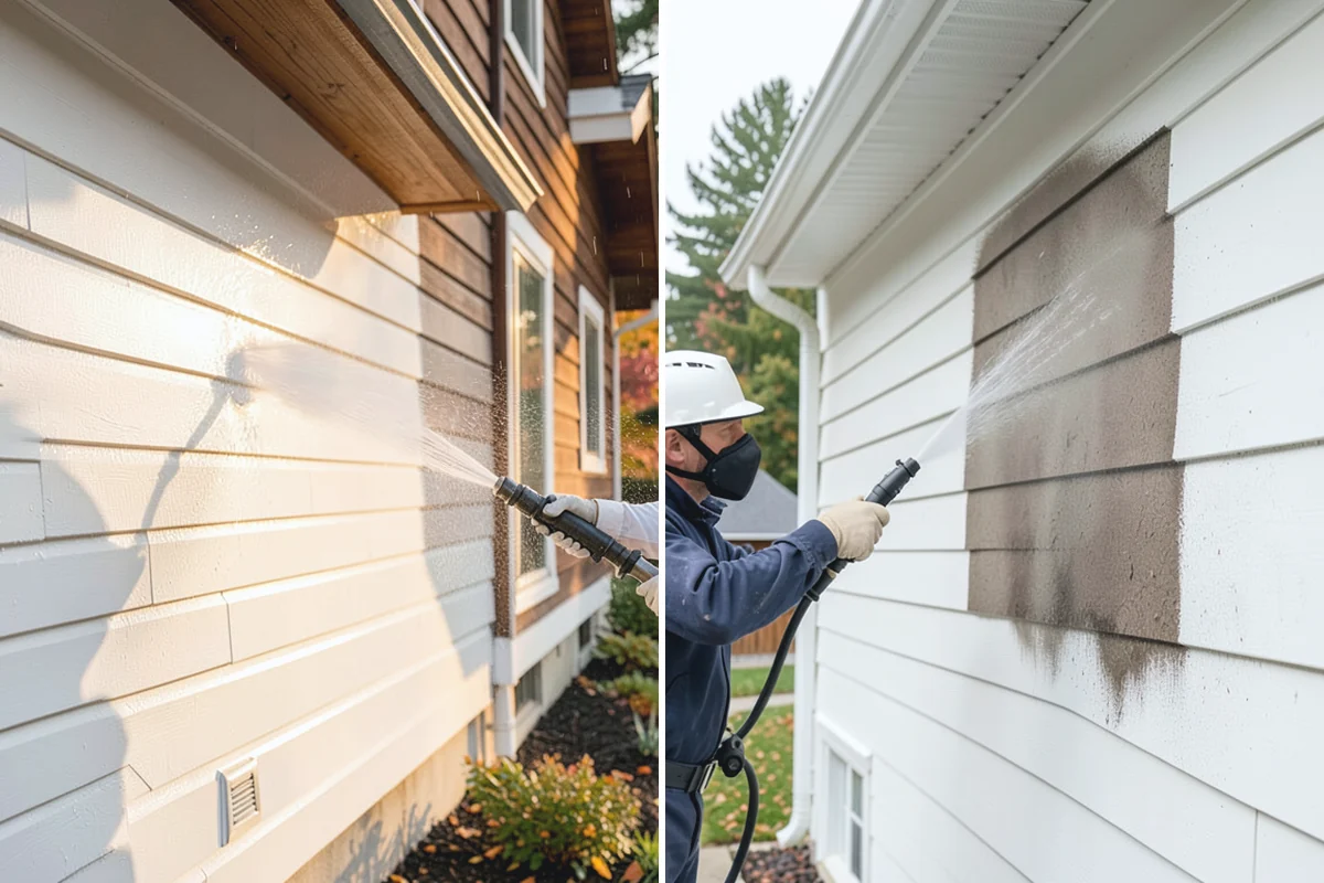 Cedar Siding Washing in Marysville, Snohomish County, WA - Inspect shakes and boards for loose or damaged pieces