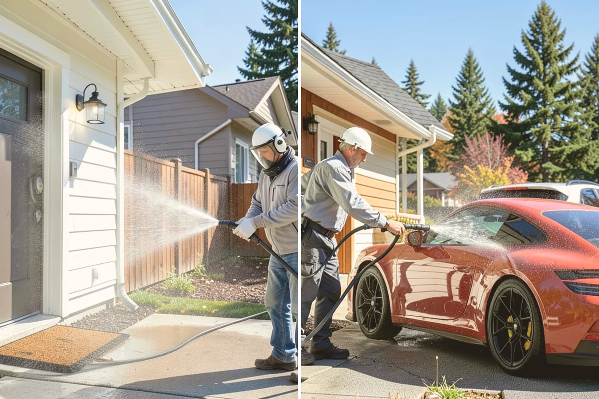 Cedar Siding Washing in Milton, King County, WA - Inspect shakes and boards for loose or damaged pieces