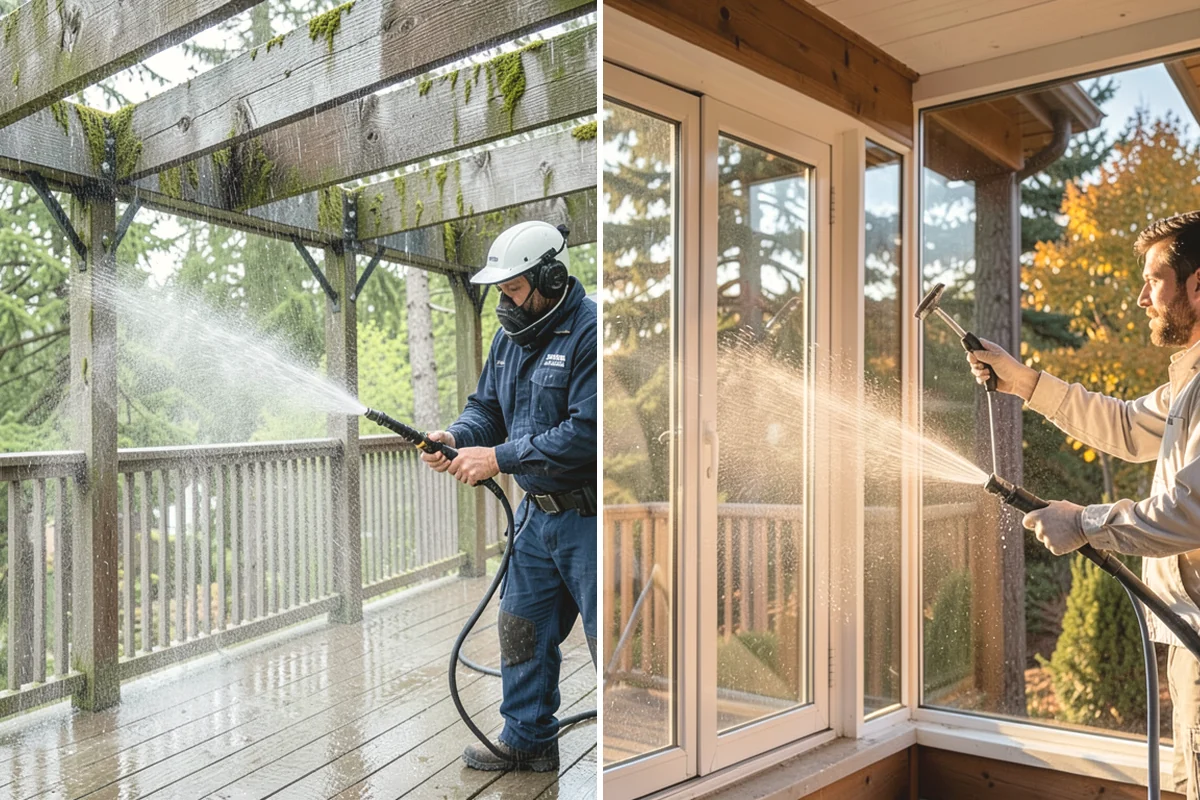 Cedar Siding Washing in Mountlake Terrace, Snohomish County, WA - Inspect shakes and boards for loose or damaged pieces