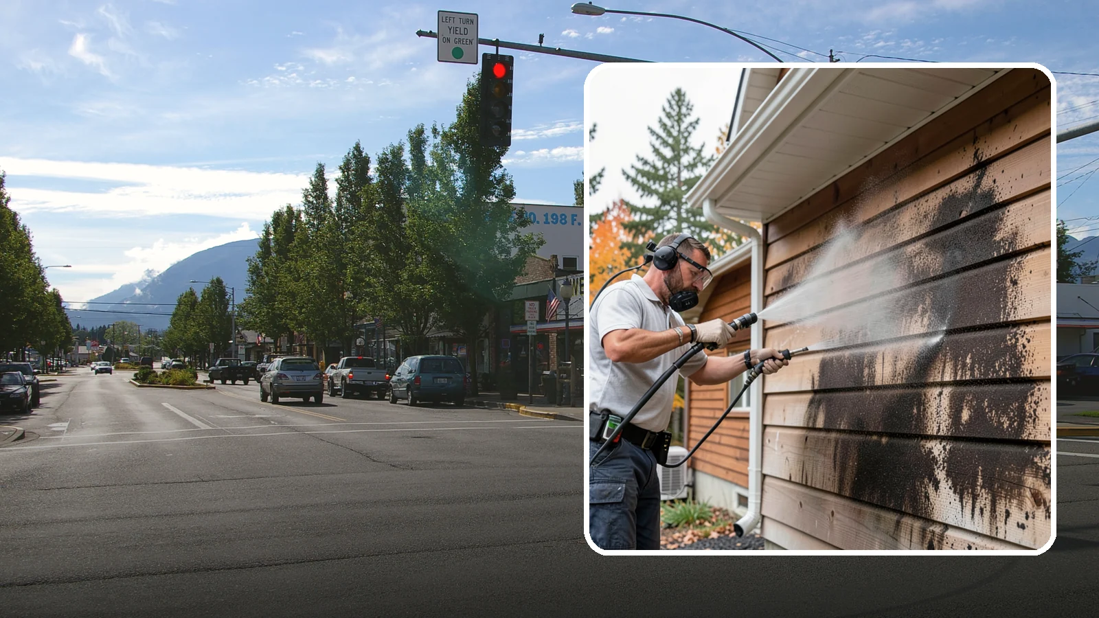 Cedar Siding Washing in North Bend, King County, WA - Cedar siding washing carefully clears mildew and dark streaks from shakes and boards while protecting cedar's soft, natural...