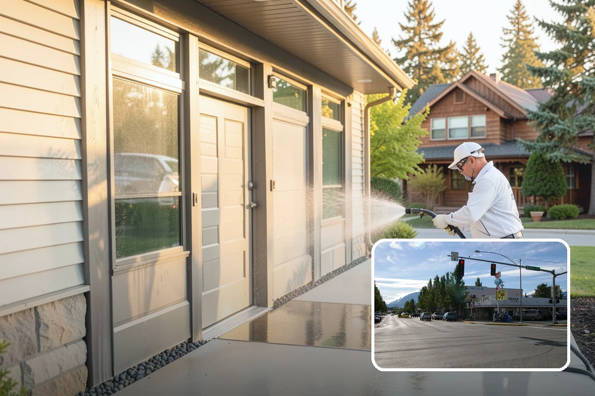 Cedar Siding Washing in North Bend, King County, WA - Protects soft cedar fibers from pressure damage