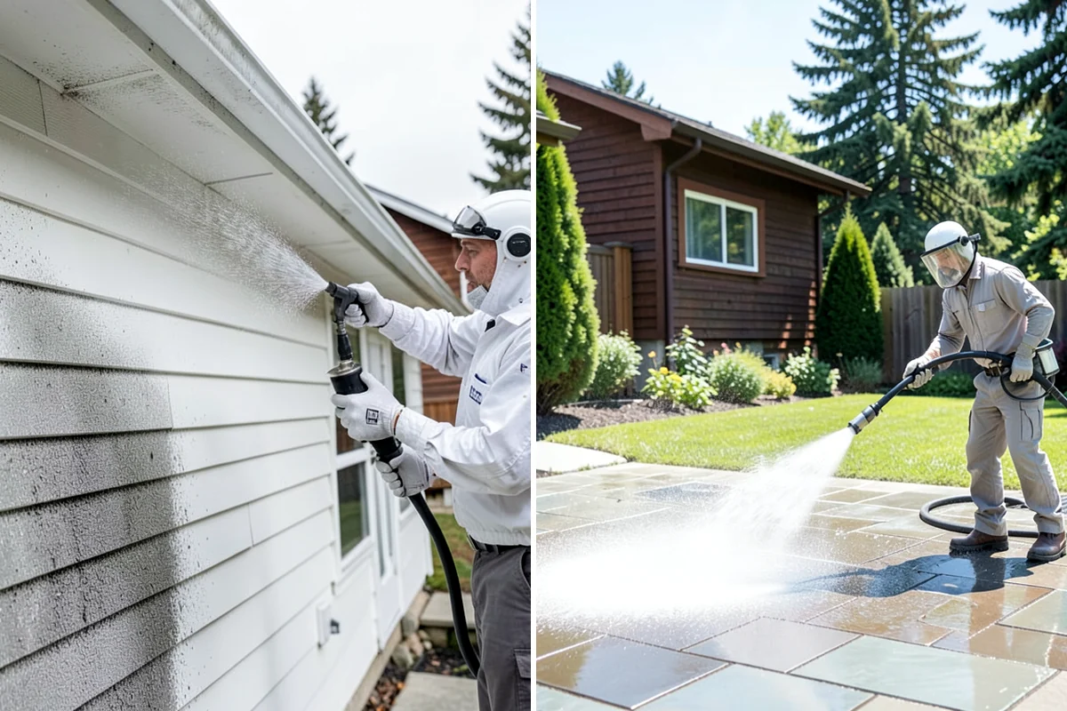 Cedar Siding Washing in Puyallup, Pierce County, WA - Inspect shakes and boards for loose or damaged pieces