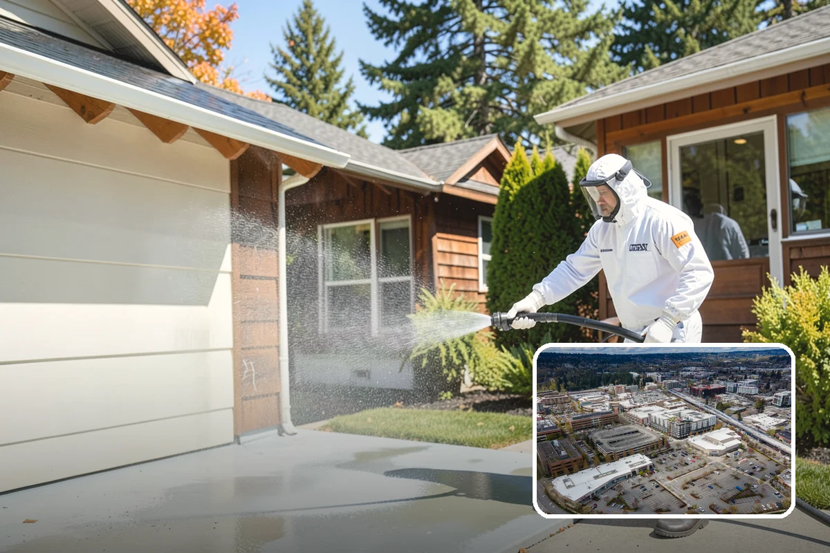 Cedar Siding Washing in Redmond, King County, WA - Protects soft cedar fibers from pressure damage