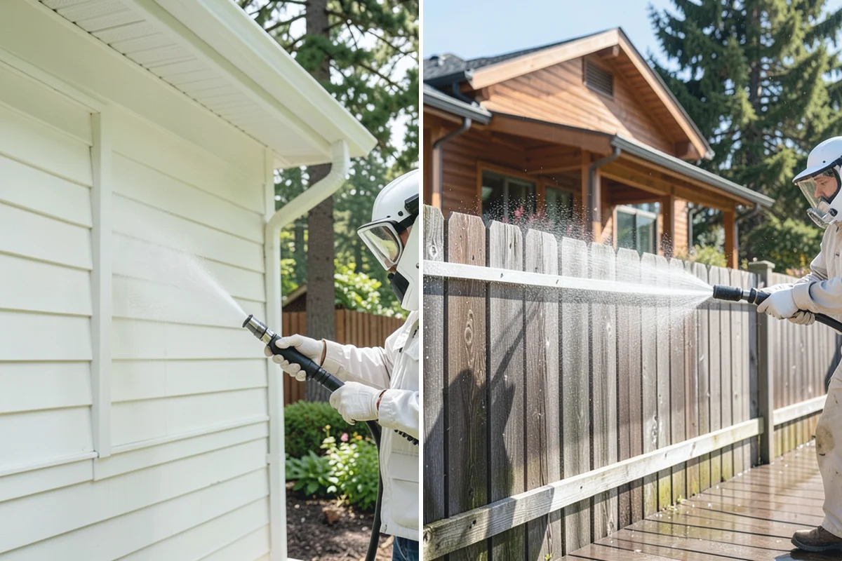 Cedar Siding Washing in Redmond, King County, WA - Inspect shakes and boards for loose or damaged pieces