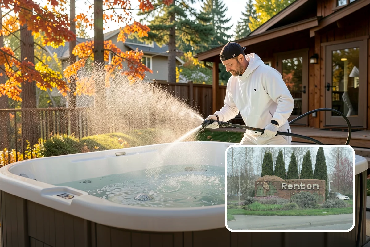 Cedar Siding Washing in Renton, King County, WA - Protects soft cedar fibers from pressure damage
