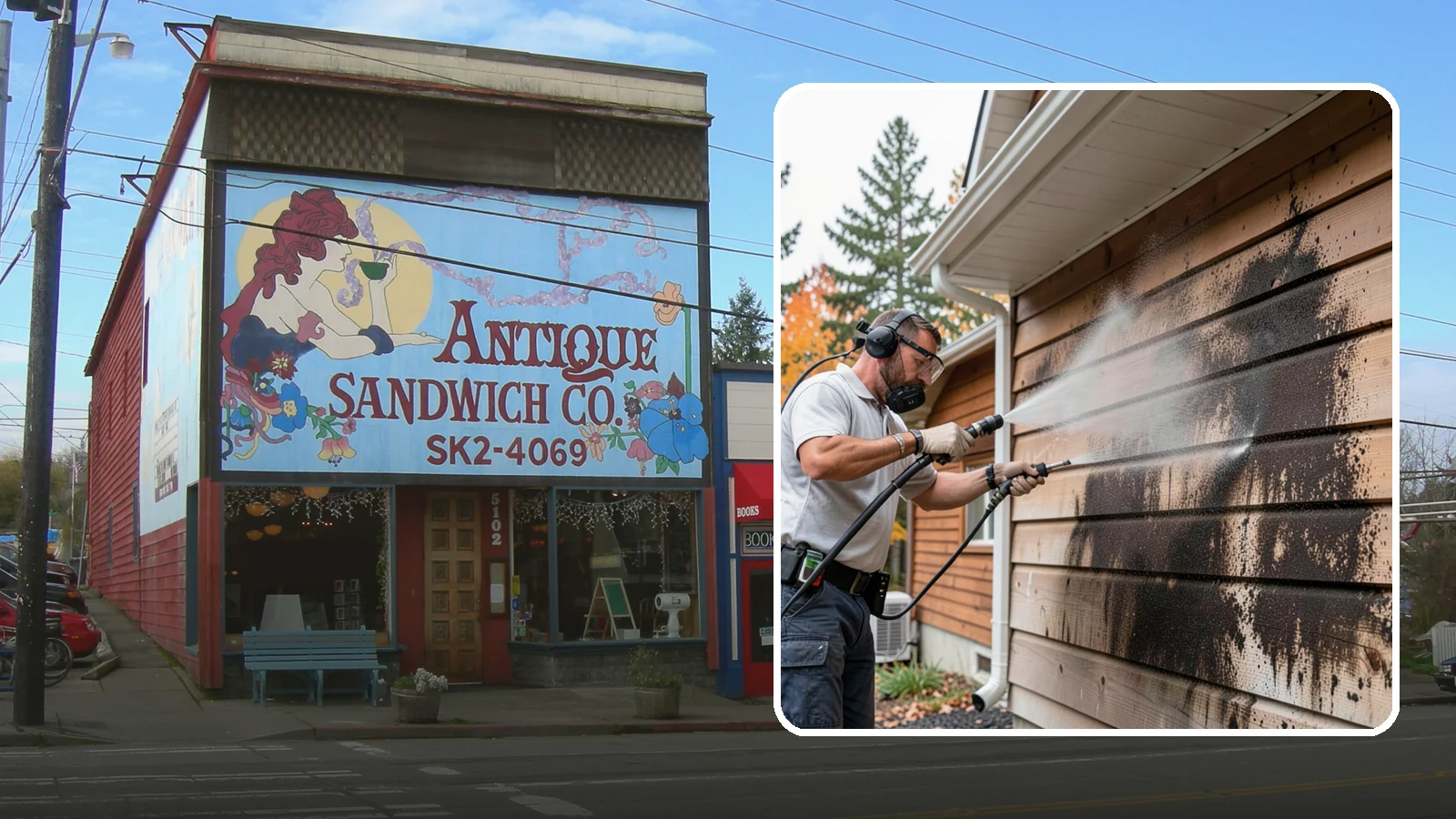 Cedar Siding Washing in Ruston, Pierce County, WA - Cedar siding washing carefully clears mildew and dark streaks from shakes and boards while protecting cedar's soft, natural...
