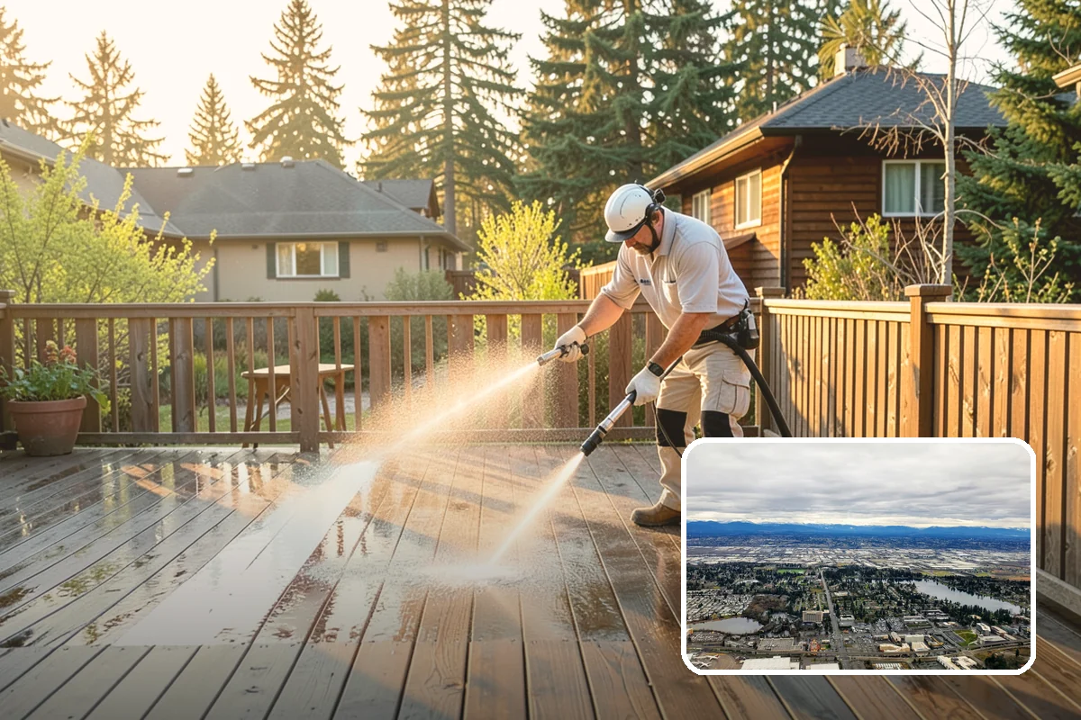 Cedar Siding Washing in SeaTac, King County, WA - Protects soft cedar fibers from pressure damage