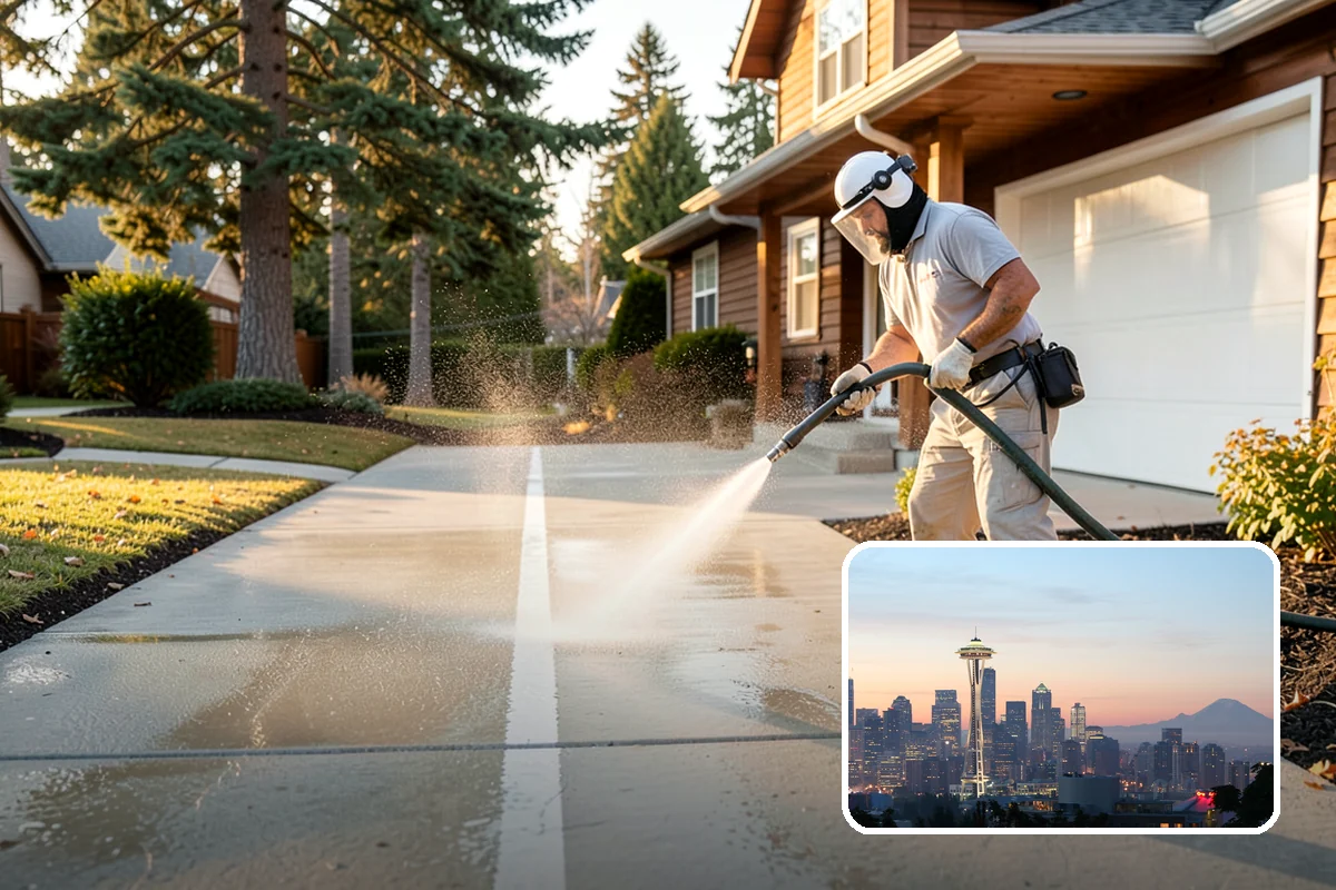 Cedar Siding Washing in Seattle, King County, WA - Protects soft cedar fibers from pressure damage