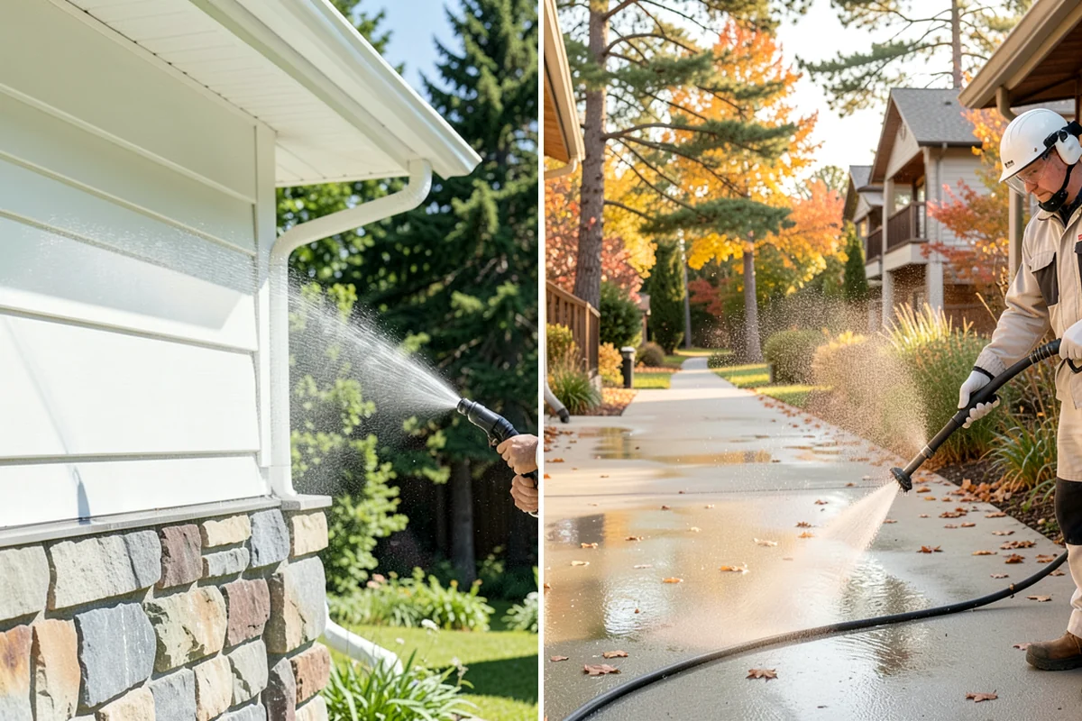 Cedar Siding Washing in Seattle, King County, WA - Inspect shakes and boards for loose or damaged pieces