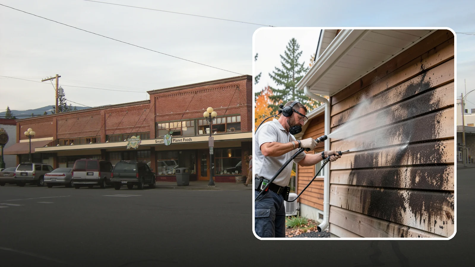 Cedar Siding Washing in Sedro-Woolley, Skagit County, WA - Cedar siding washing carefully clears mildew and dark streaks from shakes and boards while protecting cedar's soft, natural...