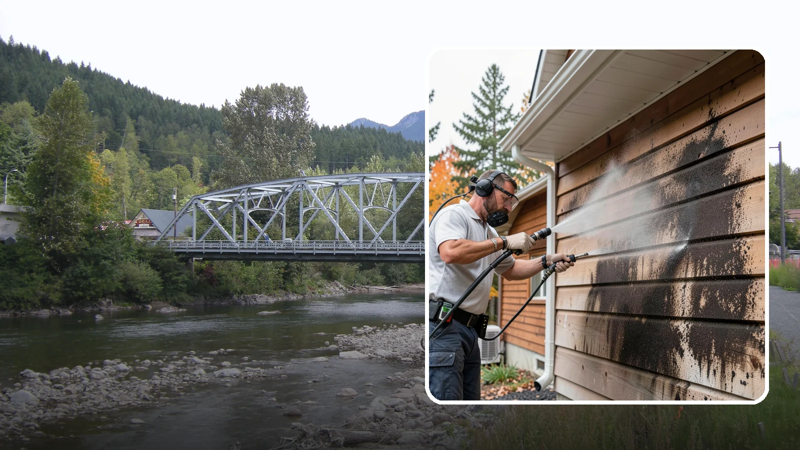 Cedar Siding Washing in Skykomish, King County, WA - Cedar siding washing carefully clears mildew and dark streaks from shakes and boards while protecting cedar's soft, natural...