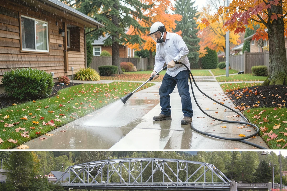 Cedar Siding Washing in Skykomish, King County, WA - The dry months of summer are ideal so cedar dries completely and holds any new stain applied afterward.