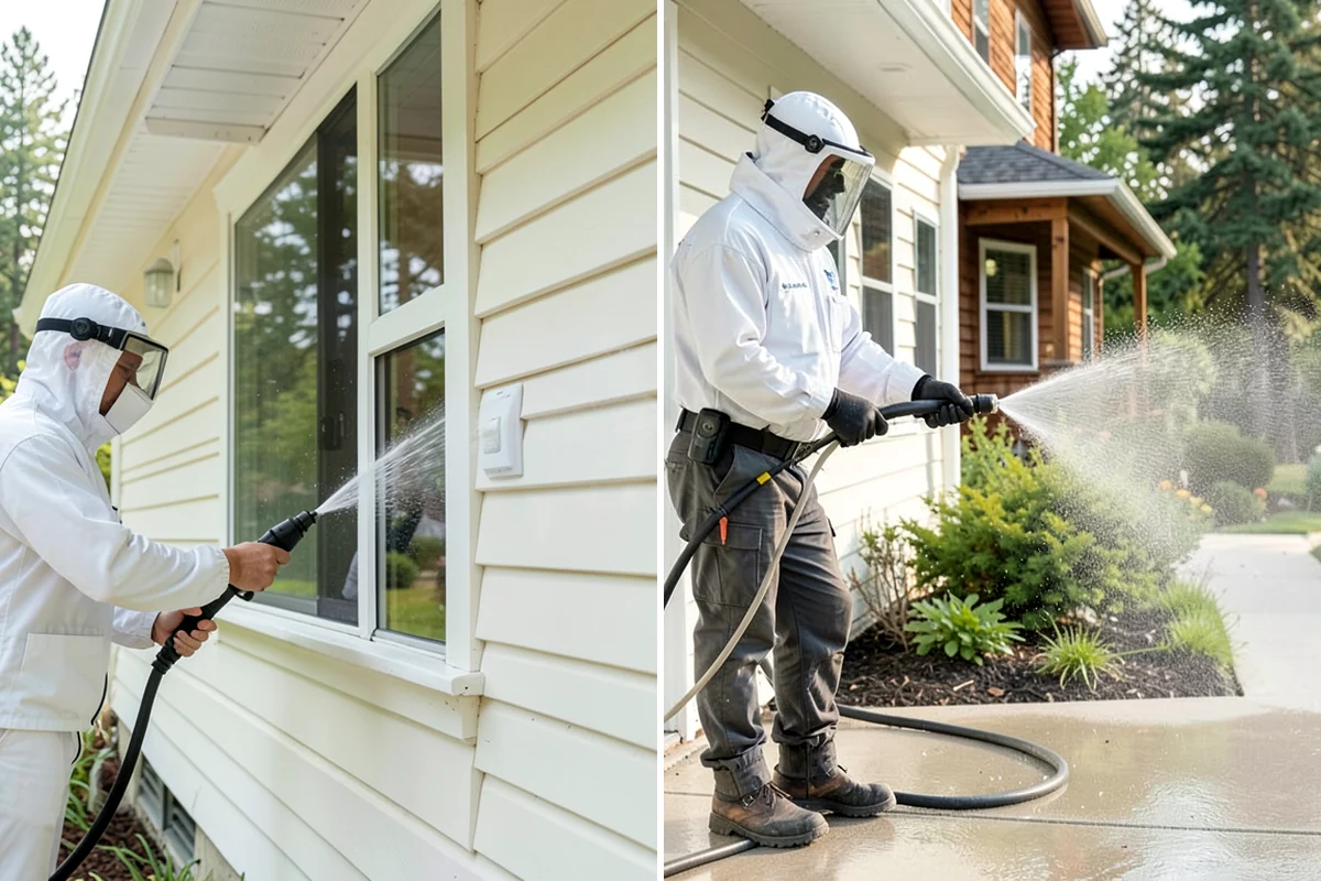 Cedar Siding Washing in Snoqualmie, King County, WA - Inspect shakes and boards for loose or damaged pieces