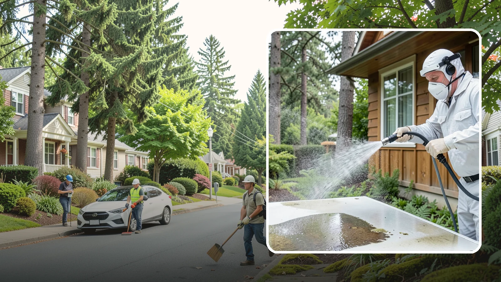 Chemical Treatment in Beaux Arts Village, King County, WA - Chemical treatment applies targeted cleaning solutions that dissolve organic growth and stains rather than relying on pressure...