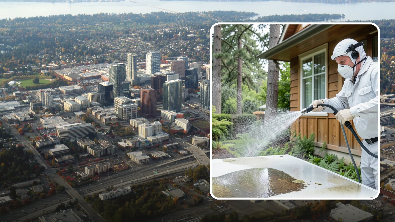 Chemical Treatment in Bellevue, King County, WA - Chemical treatment applies targeted cleaning solutions that dissolve organic growth and stains rather than relying on pressure...