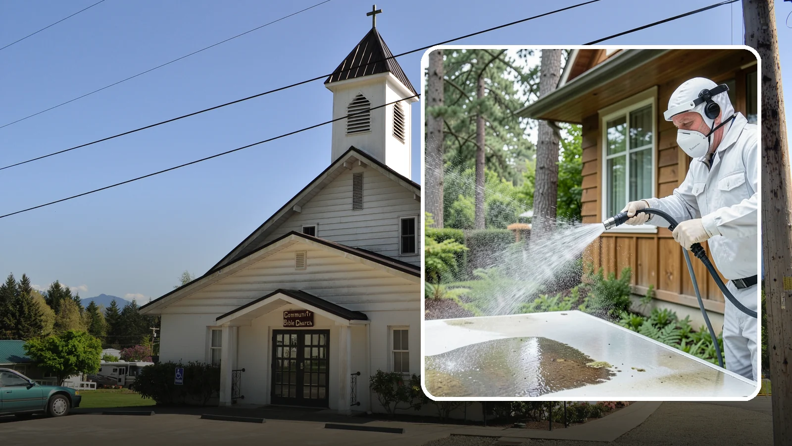 Chemical Treatment in Concrete, Skagit County, WA - Chemical treatment applies targeted cleaning solutions that dissolve organic growth and stains rather than relying on pressure...