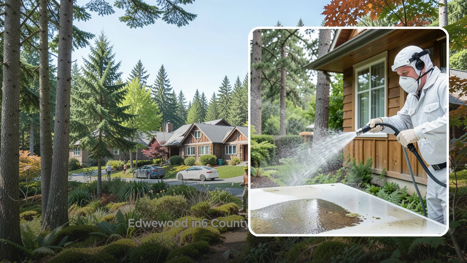Chemical Treatment in Edgewood, Pierce County, WA - Chemical treatment applies targeted cleaning solutions that dissolve organic growth and stains rather than relying on pressure...