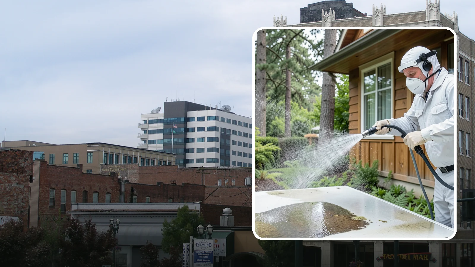 Chemical Treatment in Everett, Snohomish County, WA - Chemical treatment applies targeted cleaning solutions that dissolve organic growth and stains rather than relying on pressure...