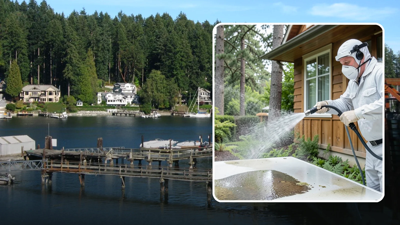 Chemical Treatment in Gig Harbor, Pierce County, WA - Chemical treatment applies targeted cleaning solutions that dissolve organic growth and stains rather than relying on pressure...