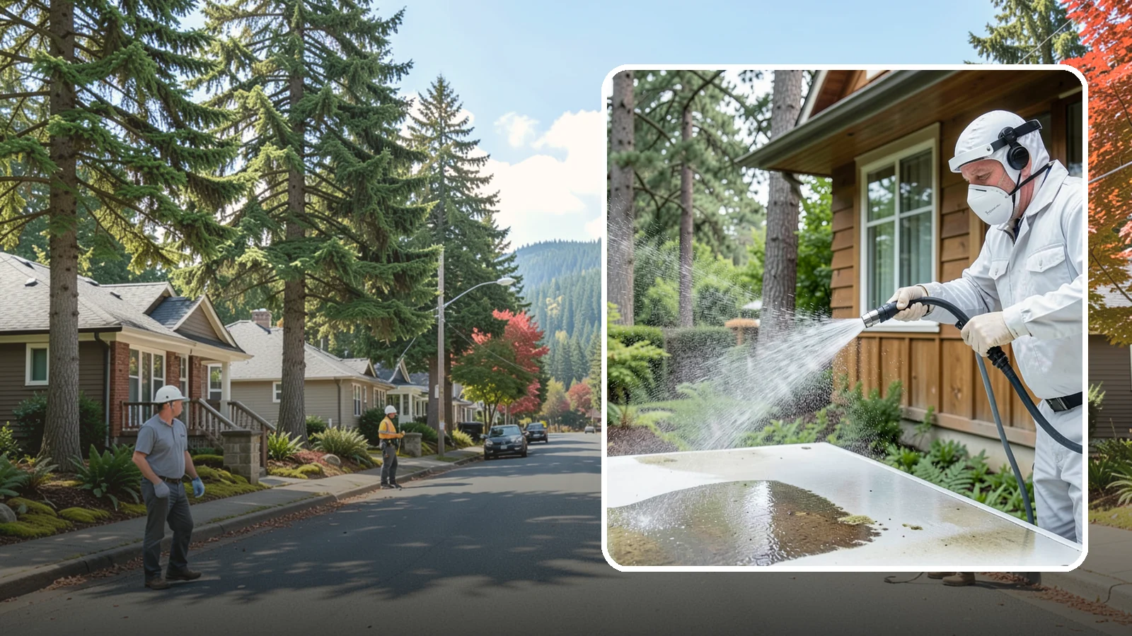 Chemical Treatment in Hunts Point, King County, WA - Chemical treatment applies targeted cleaning solutions that dissolve organic growth and stains rather than relying on pressure...