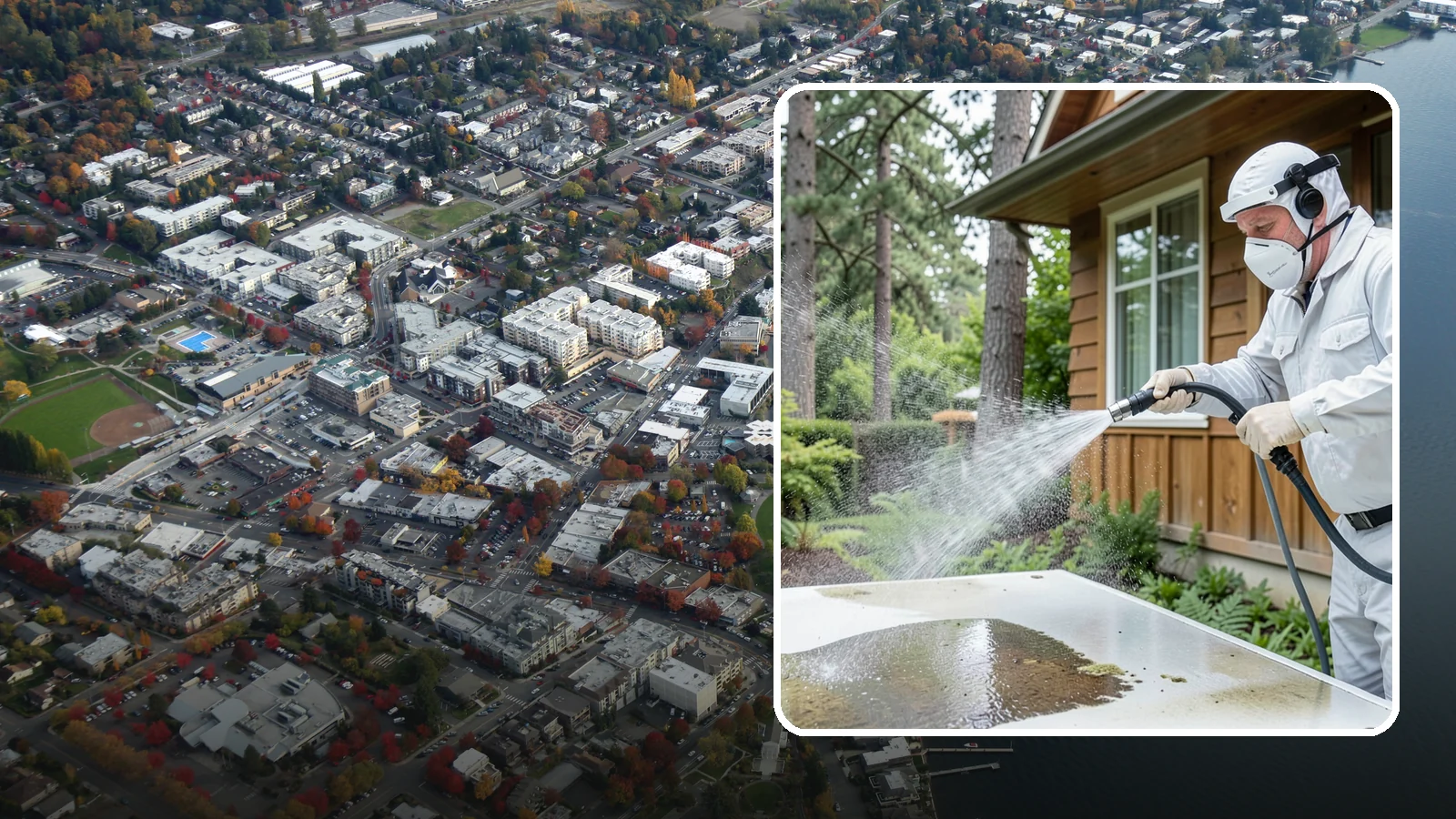 Chemical Treatment in Kirkland, King County, WA - Chemical treatment applies targeted cleaning solutions that dissolve organic growth and stains rather than relying on pressure...