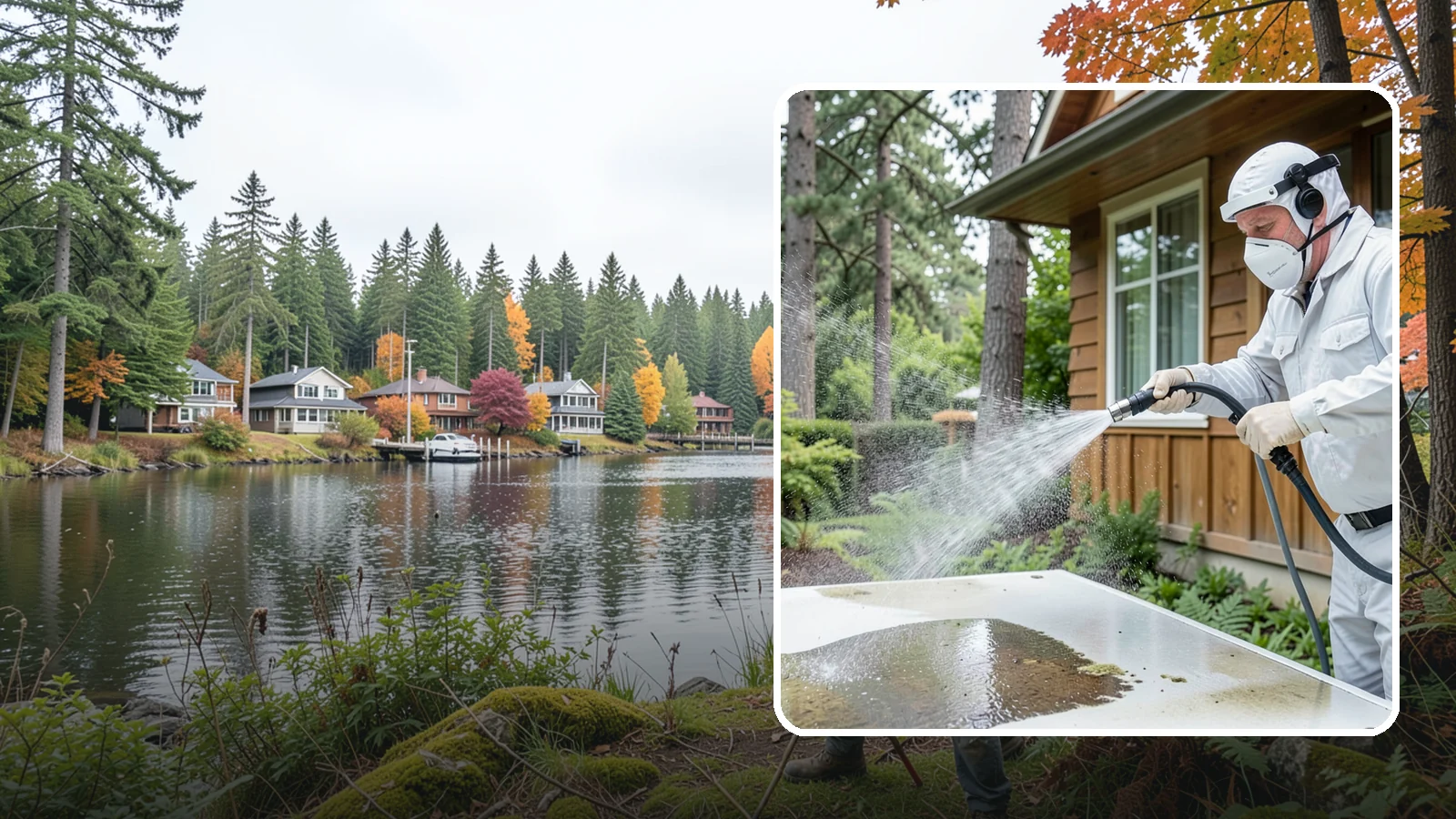 Chemical Treatment in La Conner, Skagit County, WA - Chemical treatment applies targeted cleaning solutions that dissolve organic growth and stains rather than relying on pressure...