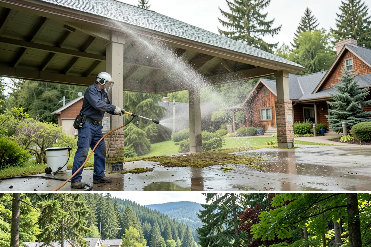 Chemical Treatment in Lake Forest Park, King County, WA - Works throughout the year, with the wet Northwest seasons driving the most demand for treating active organic growth.