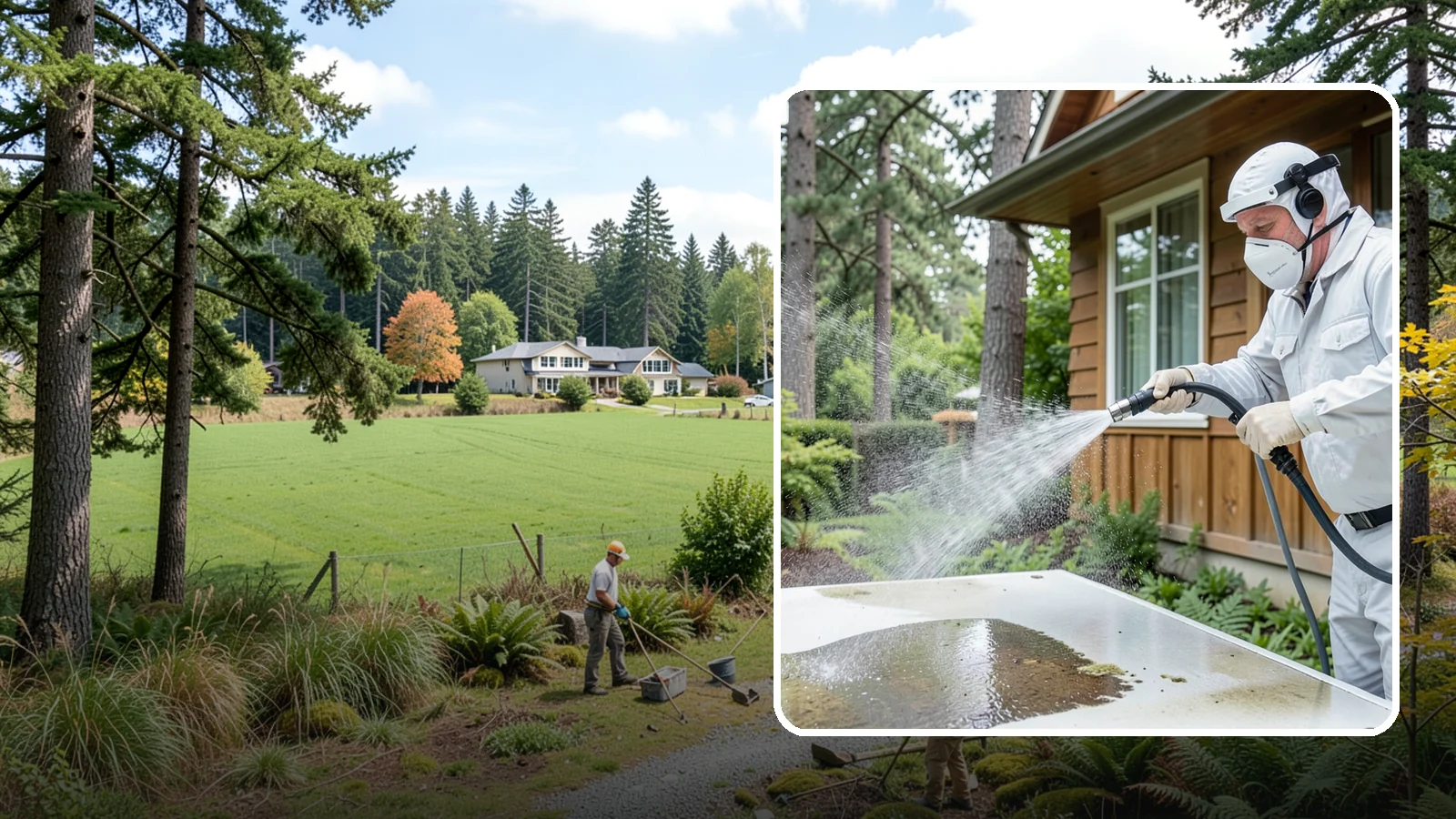 Chemical Treatment in Lyman, Skagit County, WA - Chemical treatment applies targeted cleaning solutions that dissolve organic growth and stains rather than relying on pressure...