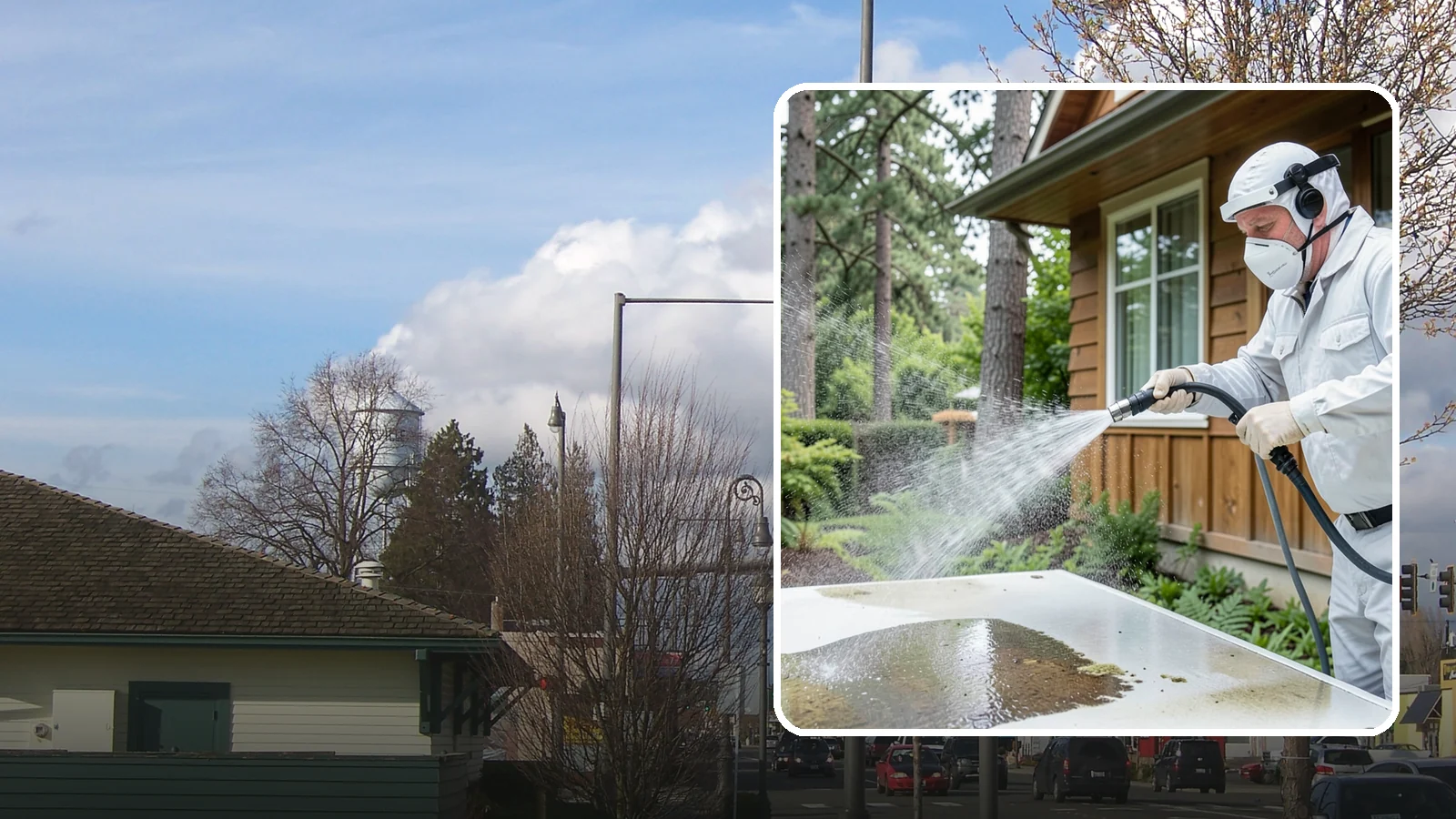Chemical Treatment in Marysville, Snohomish County, WA - Chemical treatment applies targeted cleaning solutions that dissolve organic growth and stains rather than relying on pressure...