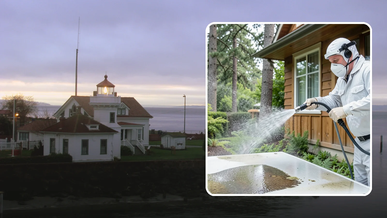 Chemical Treatment in Mukilteo, Snohomish County, WA - Chemical treatment applies targeted cleaning solutions that dissolve organic growth and stains rather than relying on pressure...