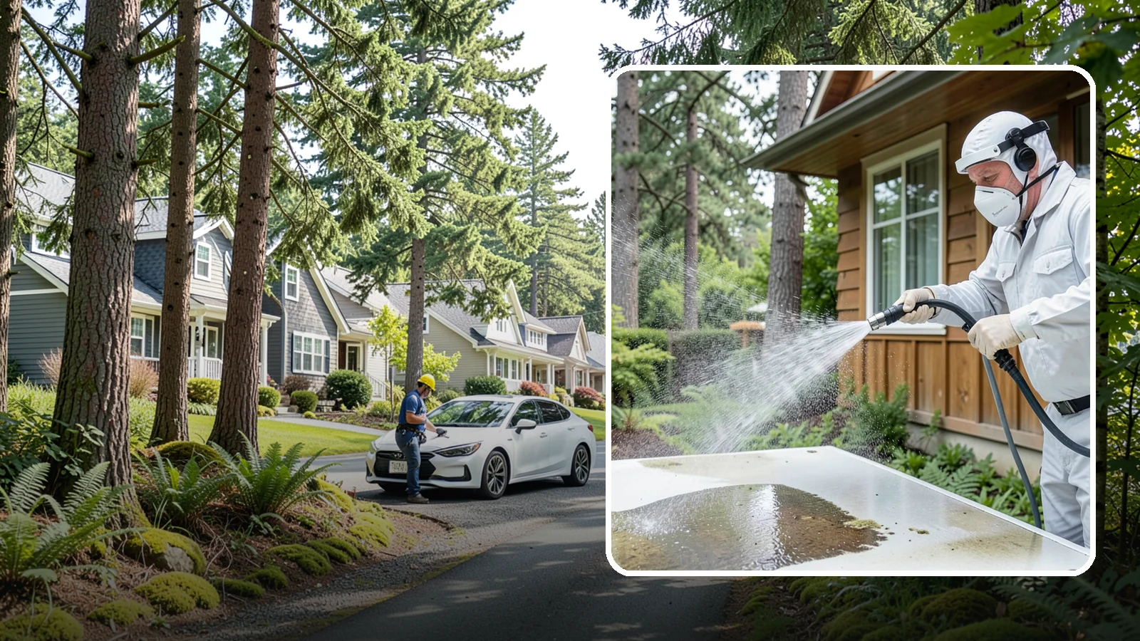 Chemical Treatment in Normandy Park, King County, WA - Chemical treatment applies targeted cleaning solutions that dissolve organic growth and stains rather than relying on pressure...
