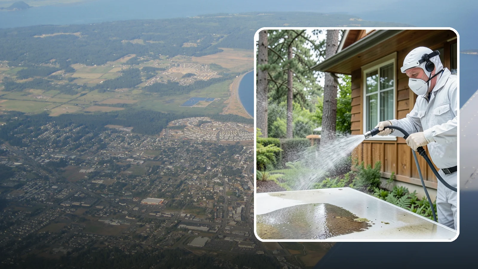 Chemical Treatment in Oak Harbor, Island County, WA - Chemical treatment applies targeted cleaning solutions that dissolve organic growth and stains rather than relying on pressure...
