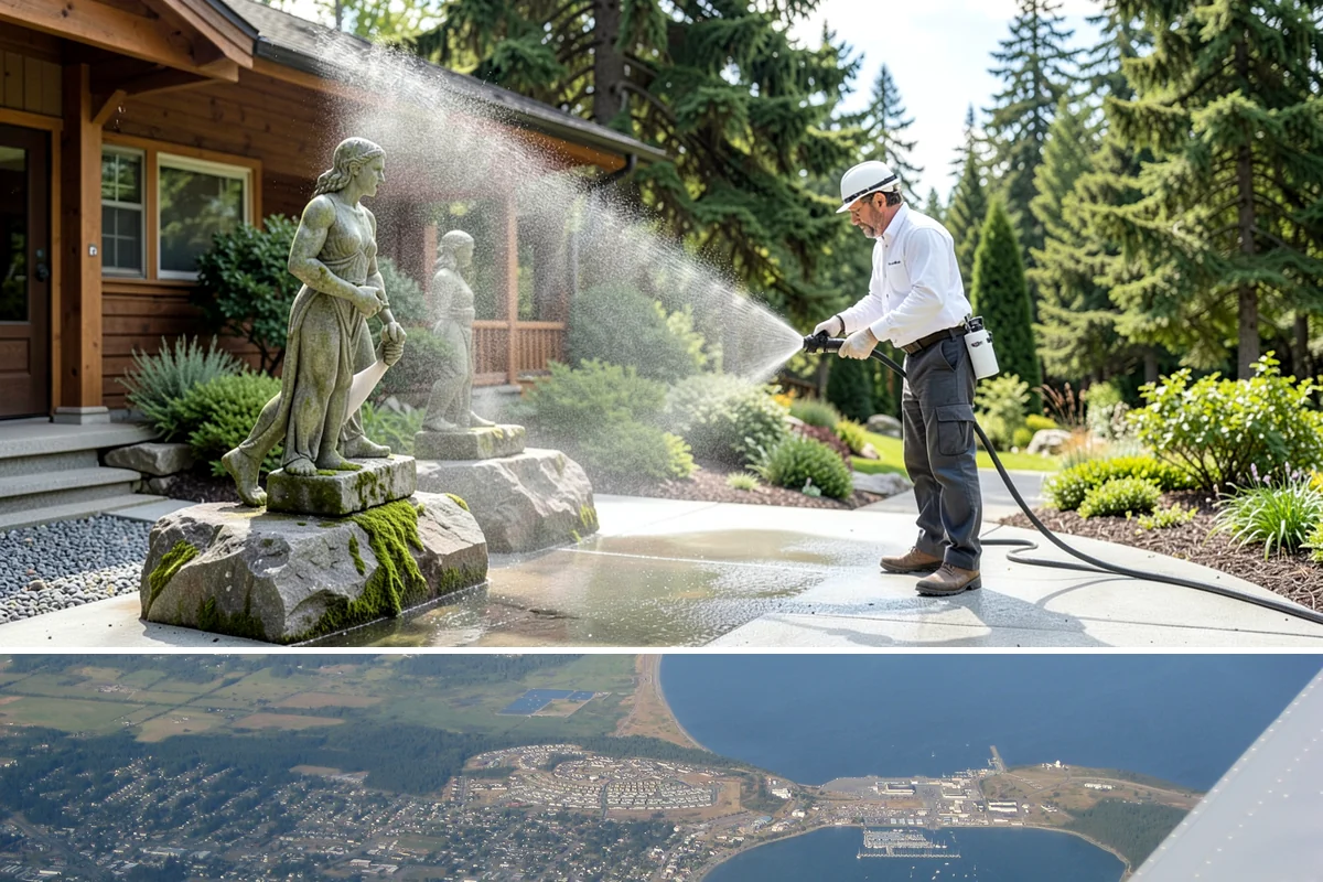Chemical Treatment in Oak Harbor, Island County, WA - Works throughout the year, with the wet Northwest seasons driving the most demand for treating active organic growth.