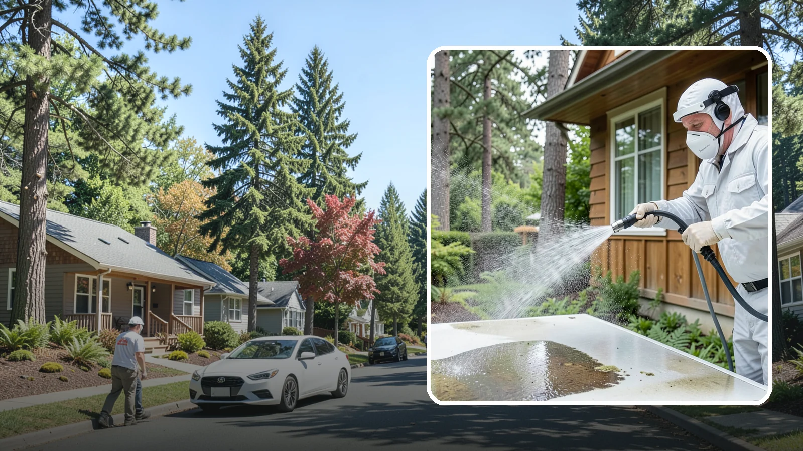 Chemical Treatment in Orting, Pierce County, WA - Chemical treatment applies targeted cleaning solutions that dissolve organic growth and stains rather than relying on pressure...