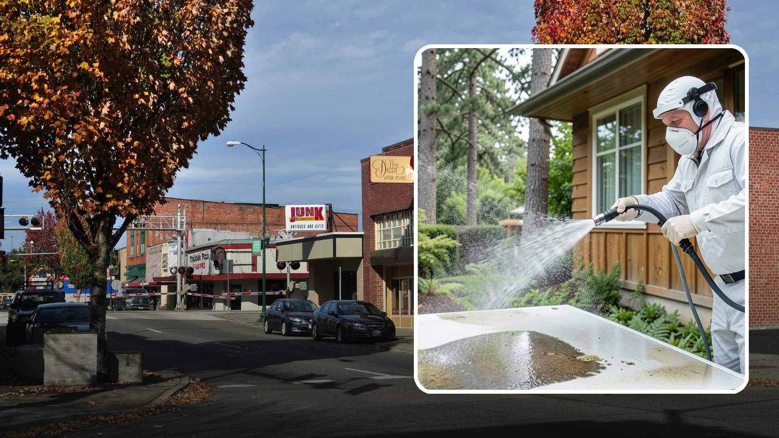 Chemical Treatment in Puyallup, Pierce County, WA - Chemical treatment applies targeted cleaning solutions that dissolve organic growth and stains rather than relying on pressure...