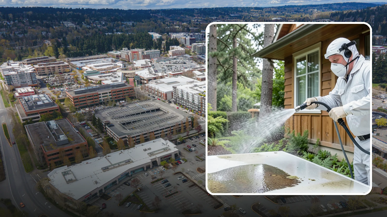 Chemical Treatment in Redmond, King County, WA - Chemical treatment applies targeted cleaning solutions that dissolve organic growth and stains rather than relying on pressure...