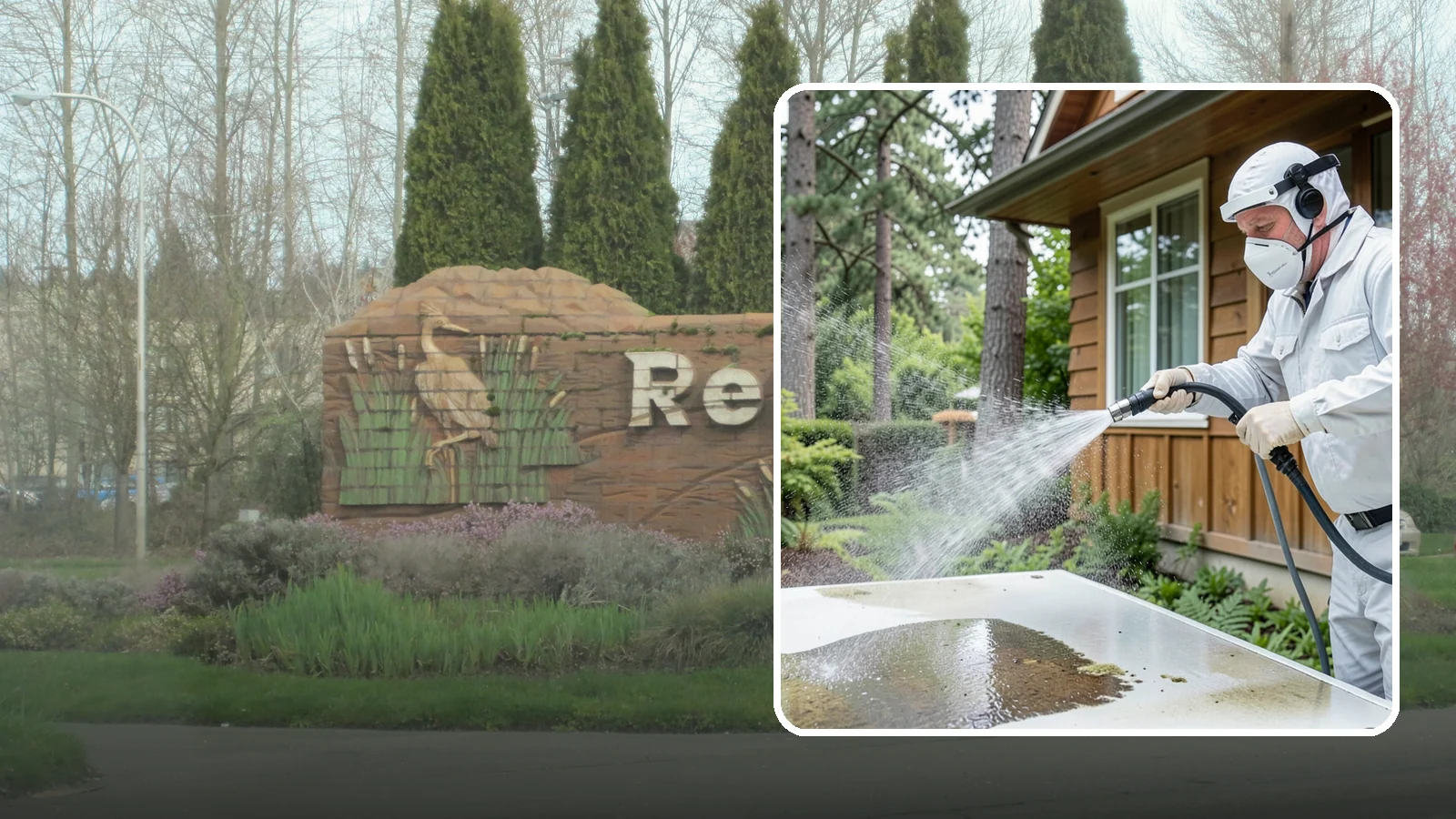 Chemical Treatment in Renton, King County, WA - Chemical treatment applies targeted cleaning solutions that dissolve organic growth and stains rather than relying on pressure...