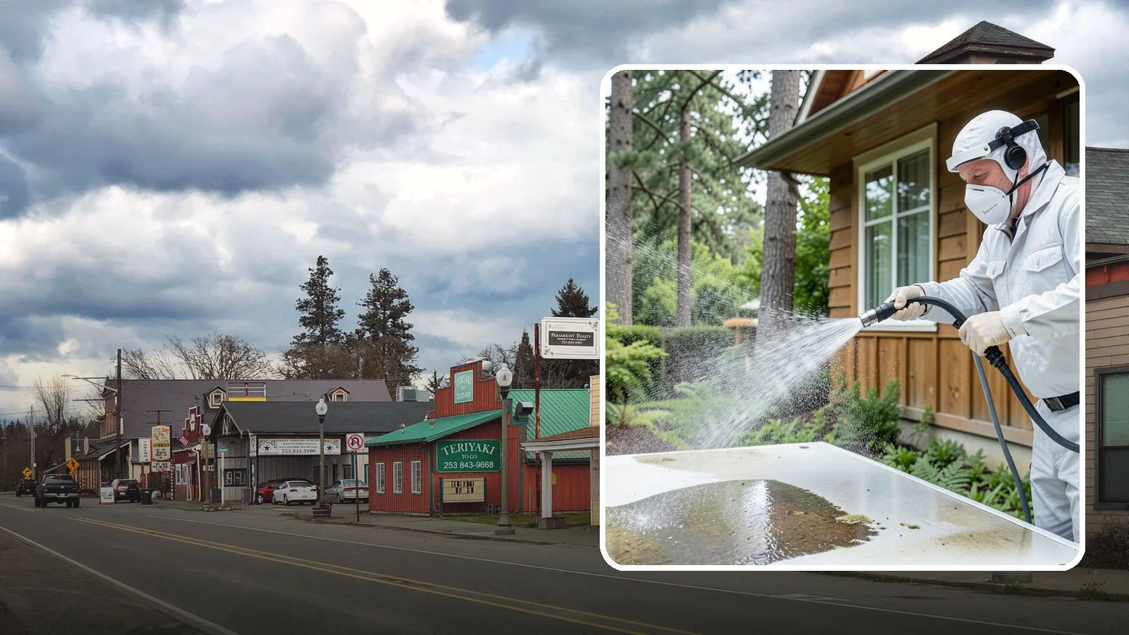 Chemical Treatment in Roy, Pierce County, WA - Chemical treatment applies targeted cleaning solutions that dissolve organic growth and stains rather than relying on pressure...