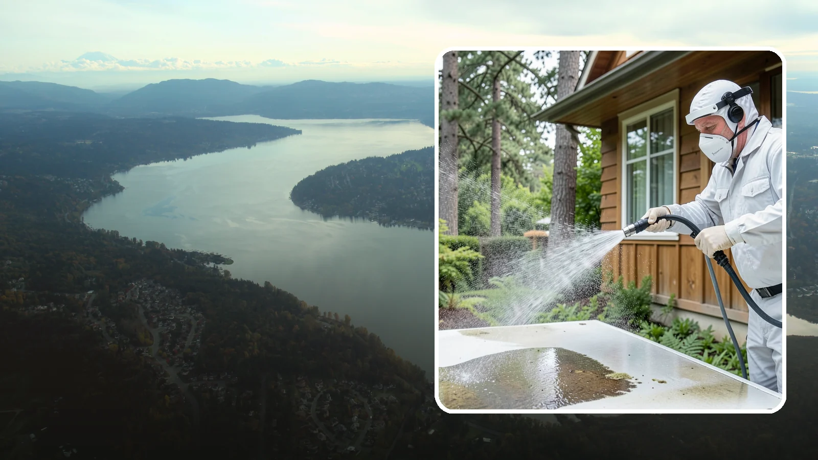 Chemical Treatment in Sammamish, King County, WA - Chemical treatment applies targeted cleaning solutions that dissolve organic growth and stains rather than relying on pressure...