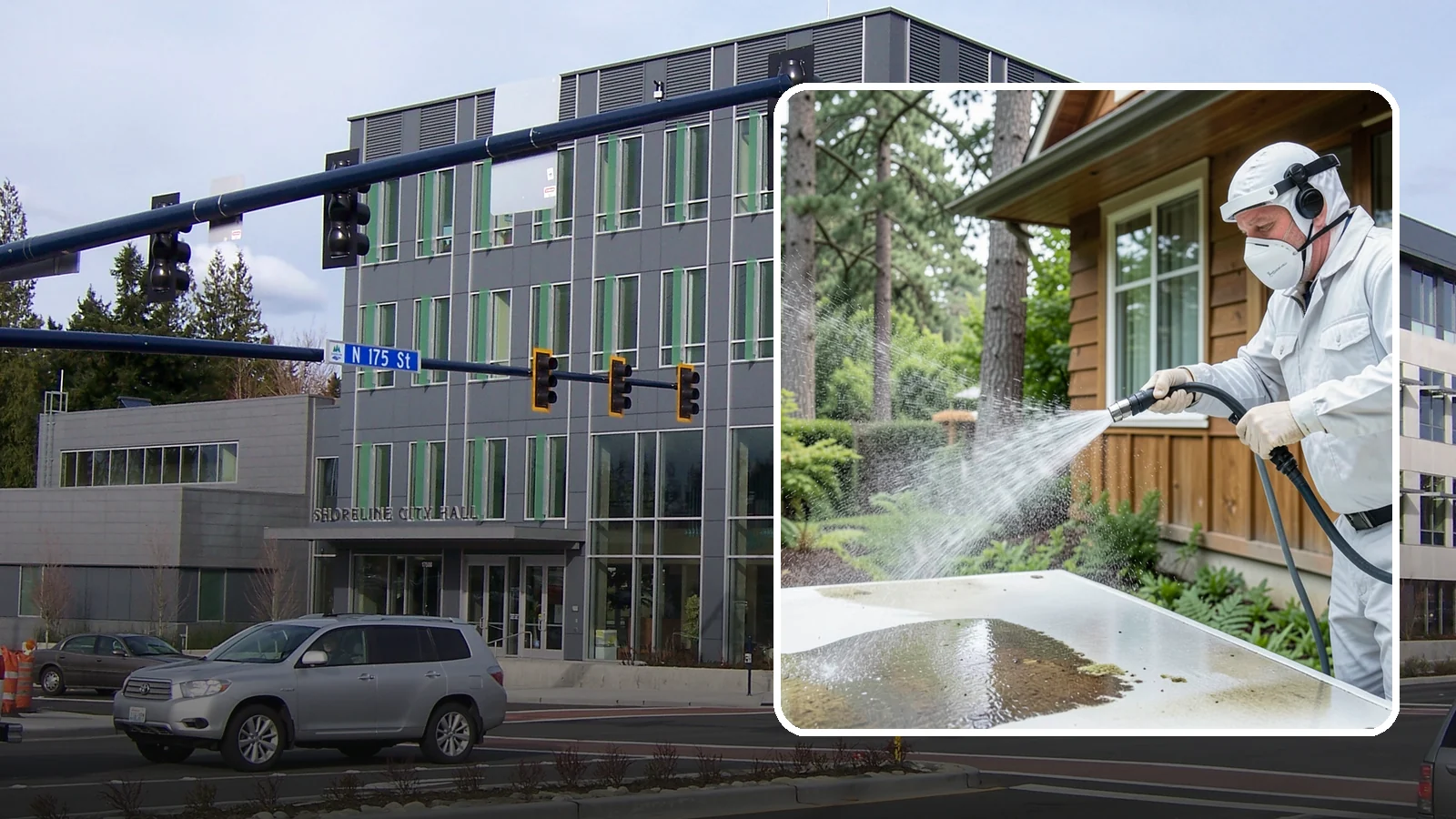 Chemical Treatment in Shoreline, King County, WA - Chemical treatment applies targeted cleaning solutions that dissolve organic growth and stains rather than relying on pressure...