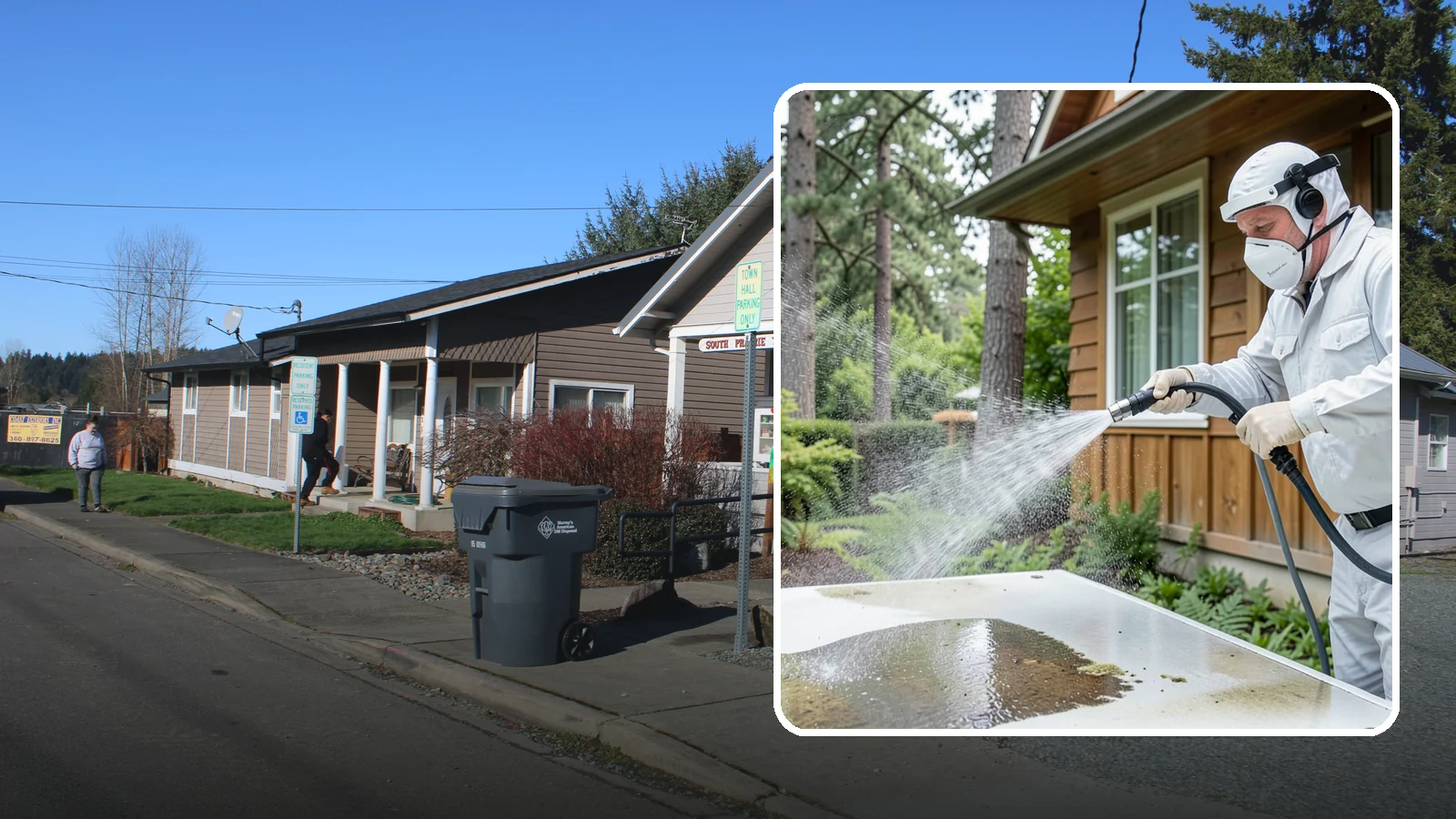 Chemical Treatment in South Prairie, Pierce County, WA - Chemical treatment applies targeted cleaning solutions that dissolve organic growth and stains rather than relying on pressure...