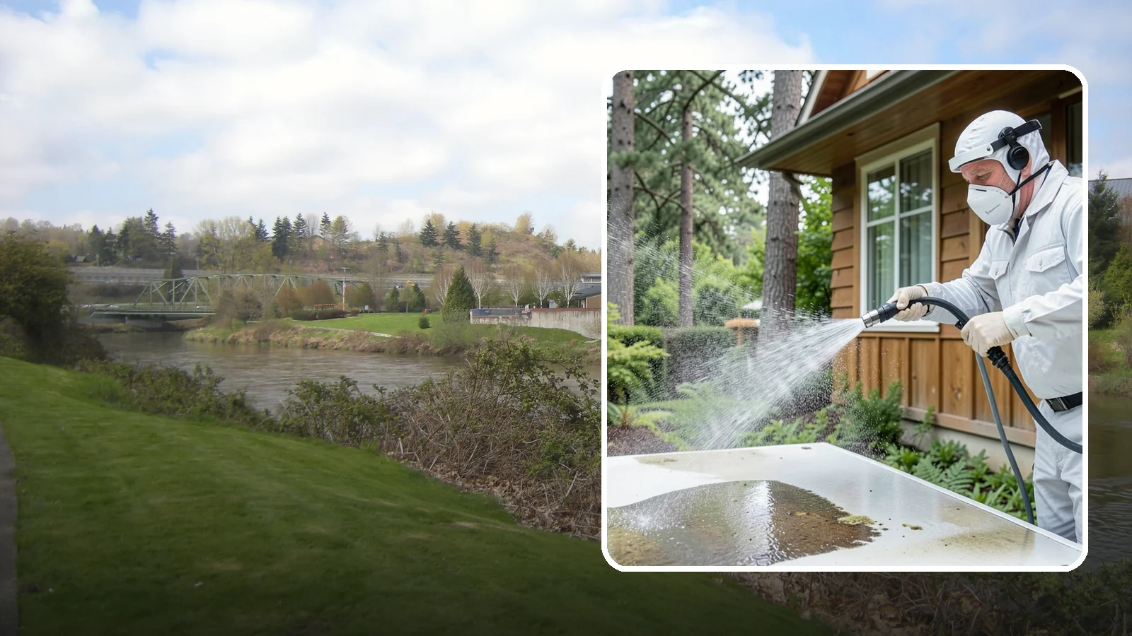 Chemical Treatment in Tukwila, King County, WA - Chemical treatment applies targeted cleaning solutions that dissolve organic growth and stains rather than relying on pressure...