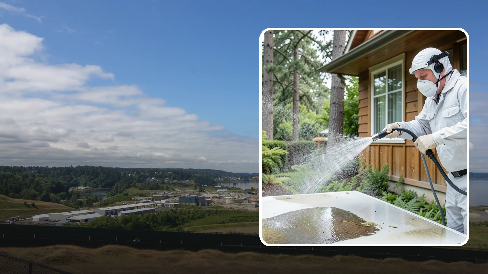 Chemical Treatment in University Place, Pierce County, WA - Chemical treatment applies targeted cleaning solutions that dissolve organic growth and stains rather than relying on pressure...