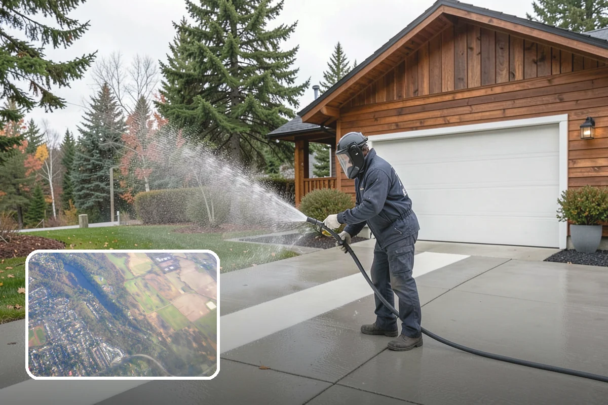 Chimney Exterior Cleaning in Algona, King County, WA - Removes algae and dark streaking from exposed chimney faces