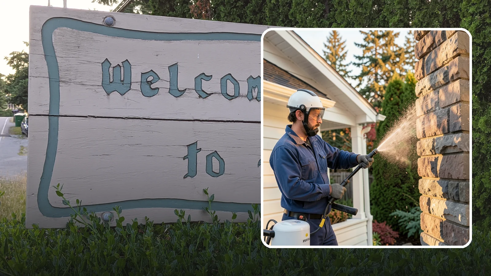 Chimney Exterior Cleaning in Brier, Snohomish County, WA - We clean the exterior of masonry and sided chimneys to remove algae, soot streaks, and moss from their weathered faces.