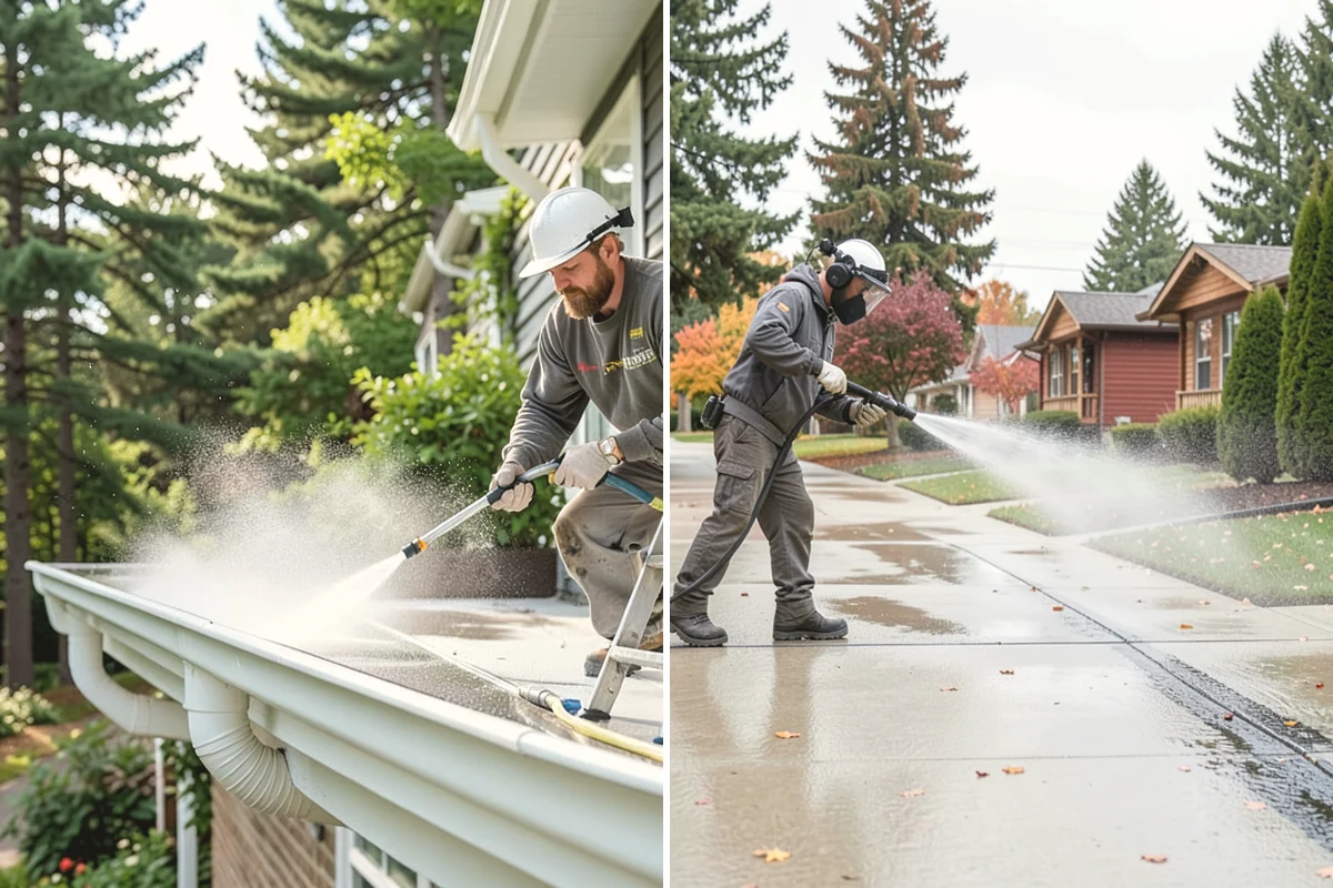 Chimney Exterior Cleaning in Covington, King County, WA - Assess chimney material and check mortar condition